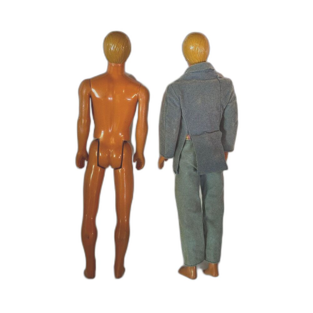 Lot of 2 Vintage Ken Dolls - Blonde & Ash Blonde As-Is Condition for Restoration
